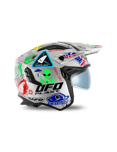 Casco Ufo Jet Sheratan Gris.