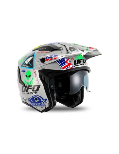 Casco Ufo Jet Sheratan Gris.