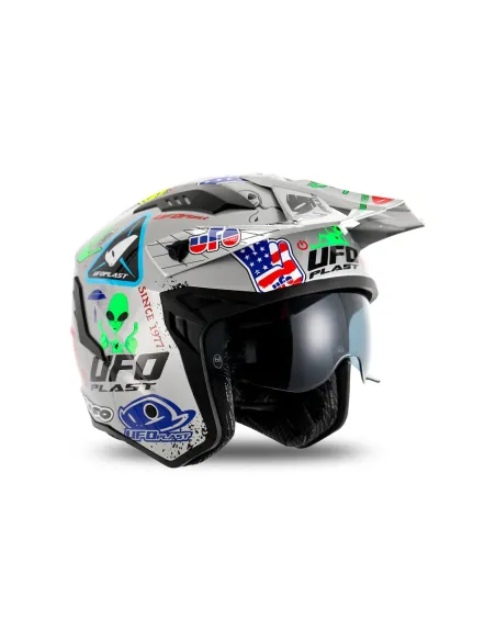 Casco Ufo Jet Sheratan Gris.