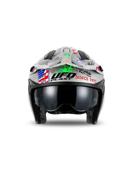 Casco Ufo Jet Sheratan Gris.