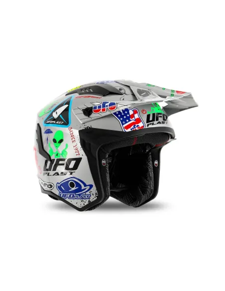Casco Ufo Jet Sheratan Gris.