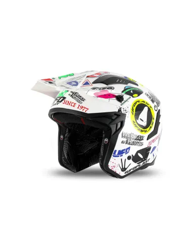 Casco Ufo Jet Sheratan Blanco.