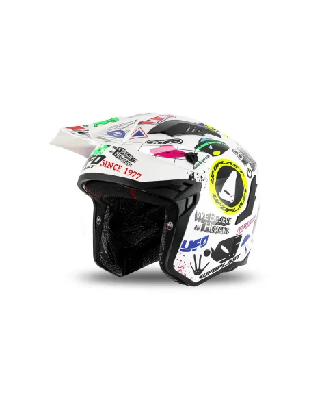 Casco Ufo Jet Sheratan Blanco.