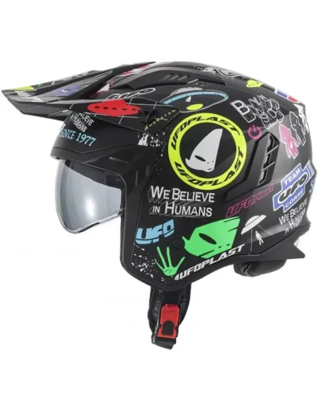 Casco Ufo Jet Sheratan Negro.