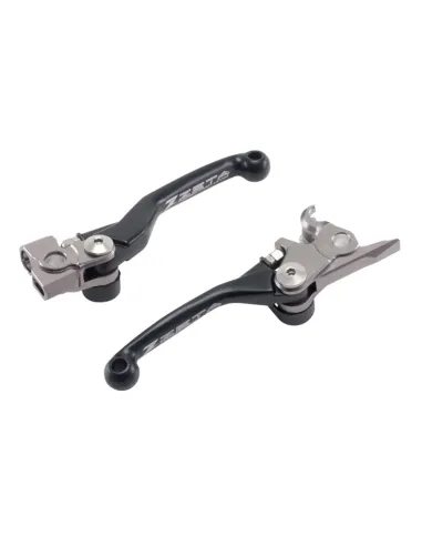 Juego de Manetas Reversibles Zeta Ktm Exc/Exc-f 125-500 06-13/Husaberg Te 250/300 11-13/Fe 250-501 2013 Negro.