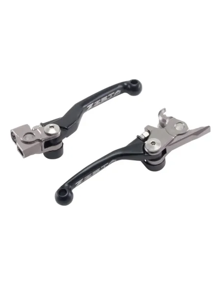 Juego de Manetas Reversibles Zeta Ktm Exc/Exc-f 125-500 06-13/Husaberg Te 250/300 11-13/Fe 250-501 2013 Negro.