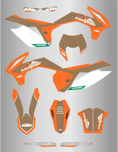 Kit de Adhesivos Ktm Exc/Excf 125-500 14-15 EzbergRodeo.