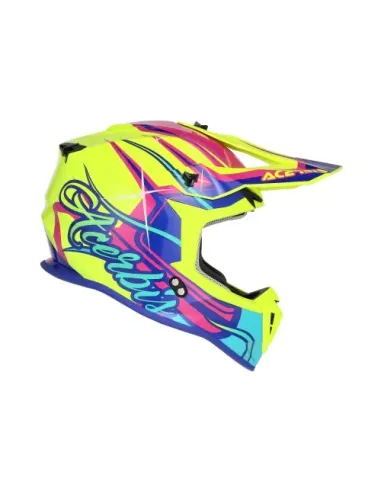 casco acerbis linear 22-06 amarillo/purple gloss