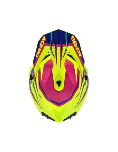 casco acerbis linear 22-06 amarillo/purple gloss