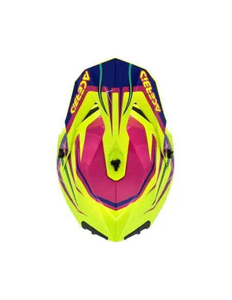 casco acerbis linear 22-06 amarillo/purple gloss