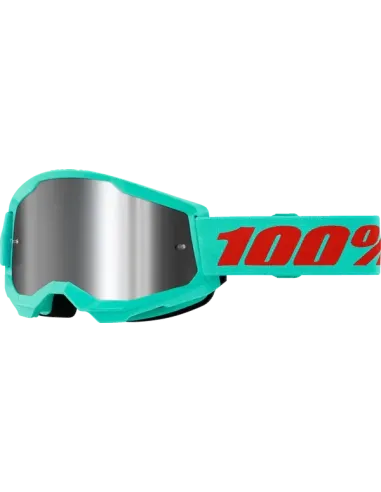 Gafas 100% Strata 2 Azul - Lente Espejo.