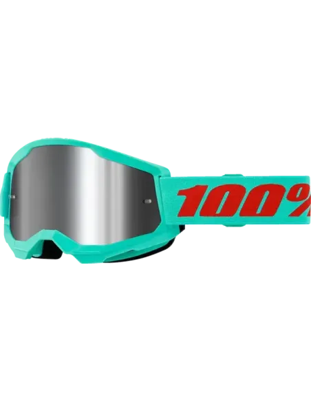 Gafas 100% Strata 2 Azul - Lente Espejo.