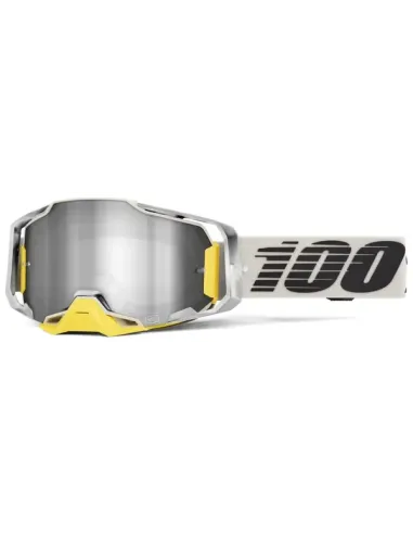 Gafas 100% Armega Blanco/Gris - Lente Espejo.