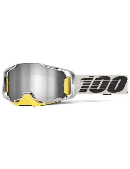 Gafas 100% Armega Blanco/Gris - Lente Espejo.