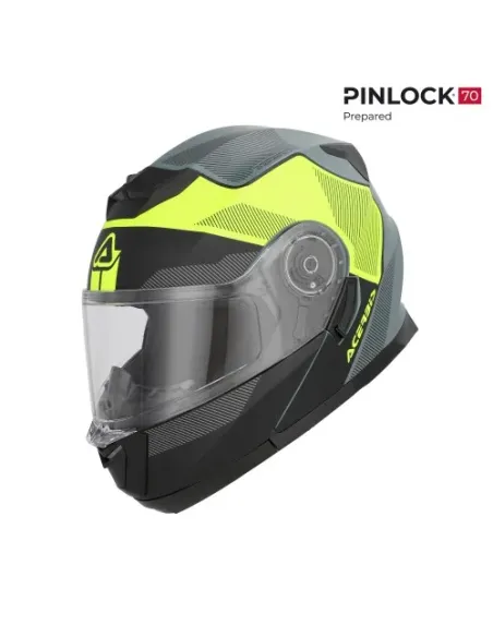 Casco Acerbis Serel 22-06 Negro/Amarillo Fluor.