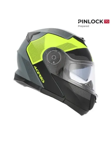 Casco Acerbis Serel 22-06 Negro/Amarillo Fluor.