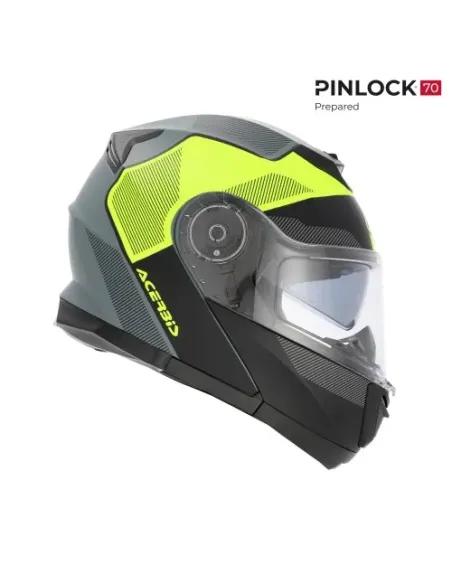 Casco Acerbis Serel 22-06 Negro/Amarillo Fluor.