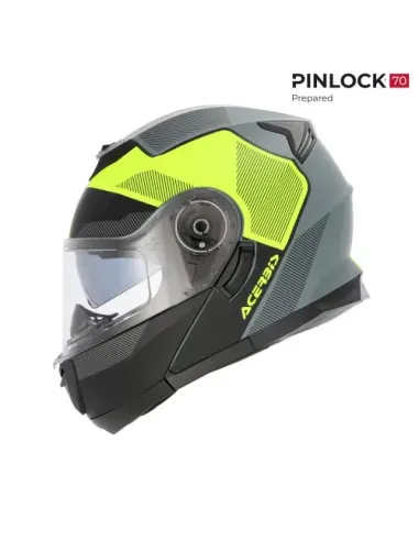 Casco Acerbis Serel 22-06 Negro/Amarillo Fluor.