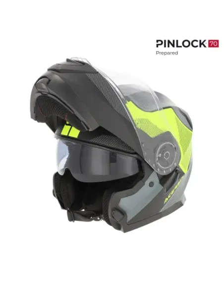 Casco Acerbis Serel 22-06 Negro/Amarillo Fluor.