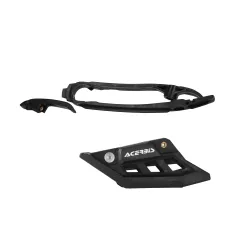 Guía + Patín de Cadena Acerbis Ktm Sx/Exc 125-500 24-27/Husqvarna Te/Fe 125-501 24-27/Gas Gas Ec/Mc 125-500 24-27 Negro.