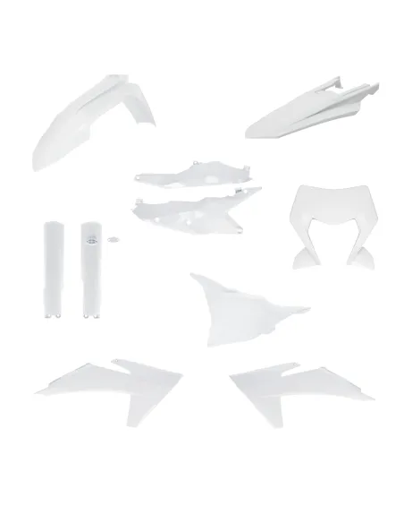 Kit Completo Plásticos Acerbis Ktm Exc/Exc-f 125-500 24-25 Blanco.