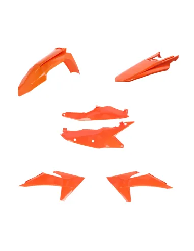 Kit de Plásticos Acerbis Ktm Exc/Exc-f 125-500 24-25 Naranja.