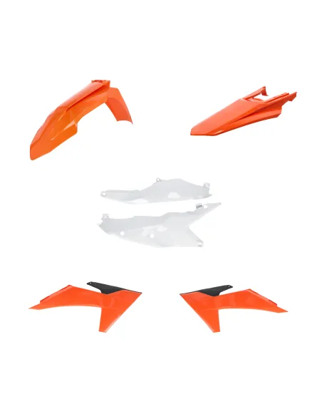 Kit de Plásticos Acerbis Ktm Exc/Exc-f 125-500 24-25 Blanco/Naranja.