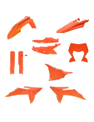 Kit Completo Plásticos Acerbis Ktm Exc/Exc-f 125-500 26-27 Naranja.