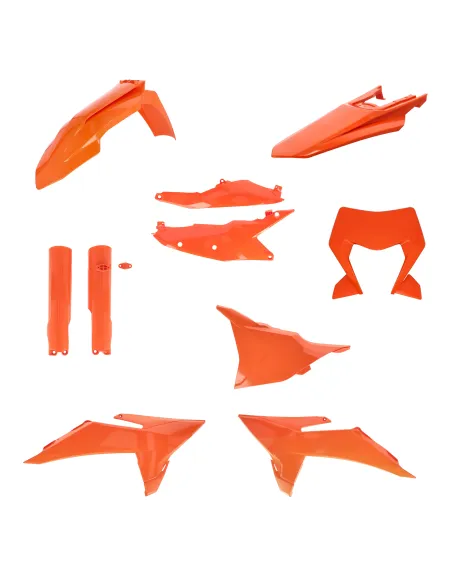 Kit Completo Plásticos Acerbis Ktm Exc/Exc-f 125-500 2026 Naranja.