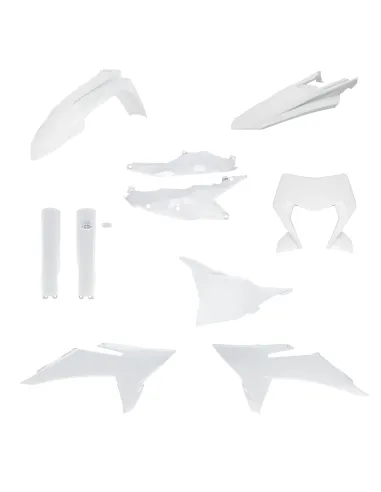 Kit Completo Plásticos Acerbis Ktm Exc/Exc-f 125-500 26-27 Blanco.