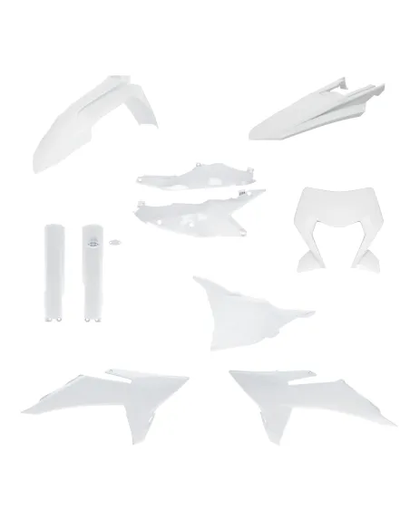 Kit Completo Plásticos Acerbis Ktm Exc/Exc-f 125-500 26-27 Blanco.