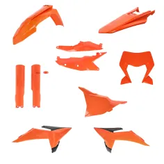 Kit Completo Plásticos Acerbis Ktm Exc/Exc-f 125-500 26-27 Naranja/Negro.