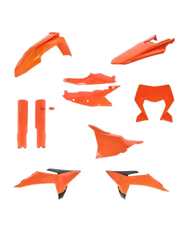 Kit Completo Plásticos Acerbis Ktm Exc/Exc-f 125-500 26-27 Naranja/Negro.
