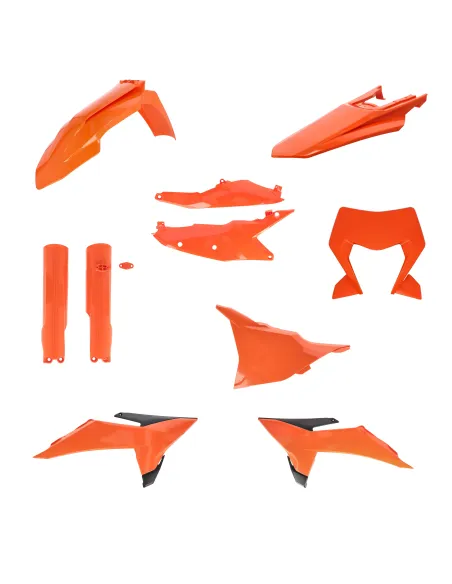 Kit Completo Plásticos Acerbis Ktm Exc/Exc-f 125-500 26-27 Naranja/Negro.