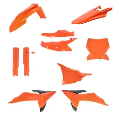 Kit Completo Plásticos Acerbis Ktm Sx/Sx-f 125-450 25-27 Naranja/Negro.