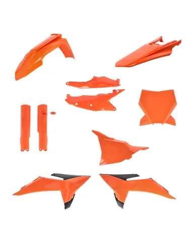 Kit Completo Plásticos Acerbis Ktm Sx/Sx-f 125-450 25-27 Naranja/Negro.