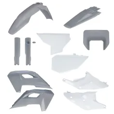 Kit Completo Plásticos Acerbis Husqvarna Te/Fe 24-25 Gris/Blanco.
