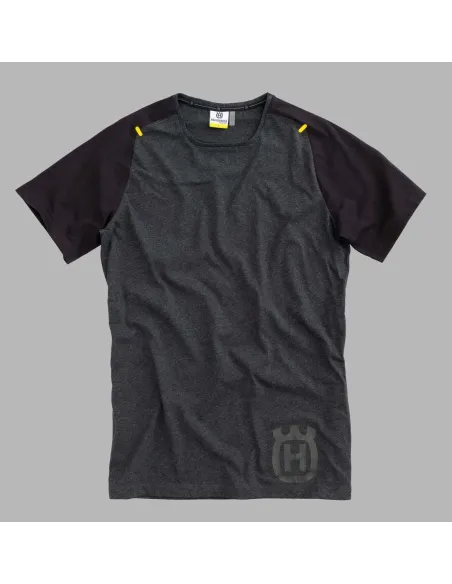 Camiseta Hombre Husqvarna Remote Negro.