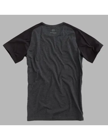 Camiseta Hombre Husqvarna Remote Negro.