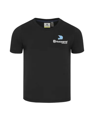 Camiseta Niño Husqvarna Remote Negro.