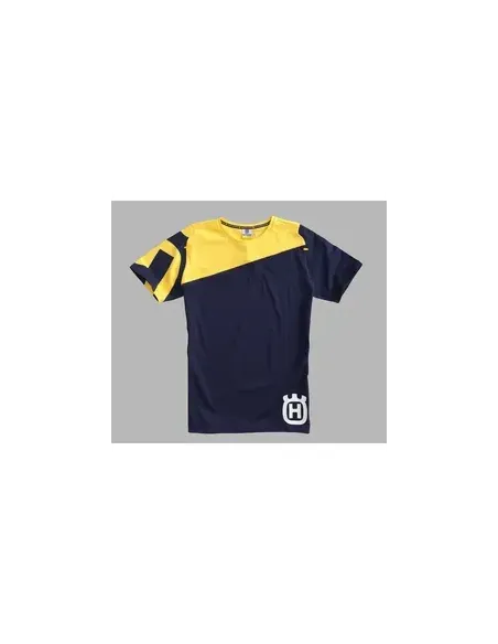 Camiseta Hombre Husqvarna Inventor Amarillo/Azul.