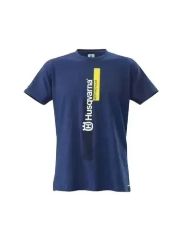 Camiseta Hombre Husqvarna Authentic Tee Azul.