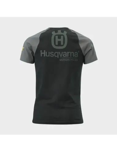 Camiseta Hombre Husqvarna Rockstar Negro.