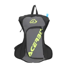 Mochila Hidratante Acerbis Logo Gris/Amarillo Flúor.