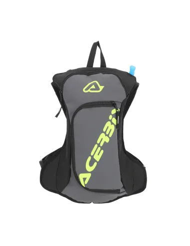 Mochila Hidratante Acerbis Logo Gris/Amarillo Flúor.