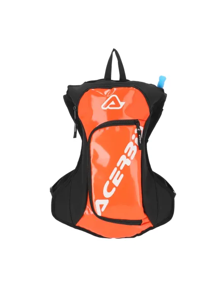 Mochila Hidratante Acerbis Logo Gris/Naranja Flúor.