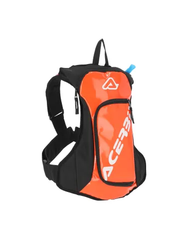 Mochila Hidratante Acerbis Logo Gris/Naranja Flúor.