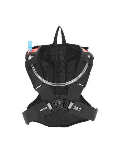 Mochila Hidratante Acerbis Logo Gris/Naranja Flúor.