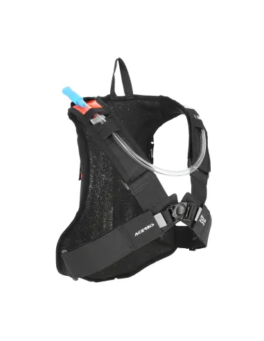 Mochila Hidratante Acerbis Logo Gris/Naranja Flúor.