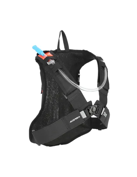 Mochila Hidratante Acerbis Logo Gris/Naranja Flúor.